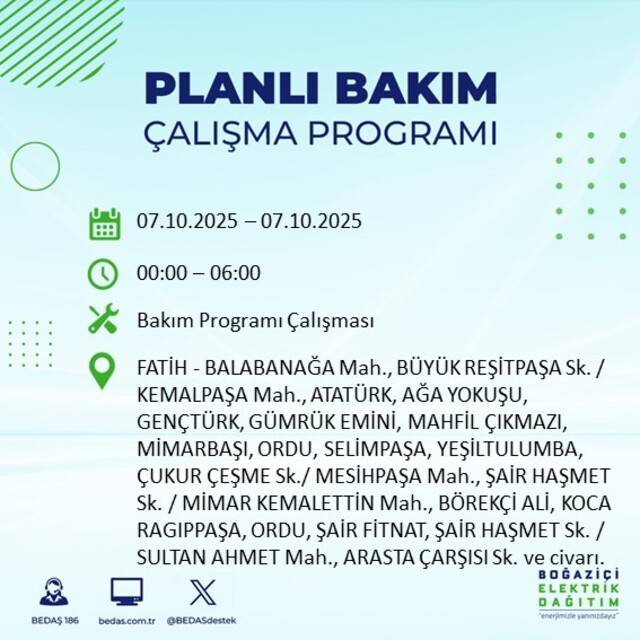 Bugün İstanbul karanlığa bürünecek! BEDAŞ açıkladı: 23 ilçede elektrikler kesilecek 52